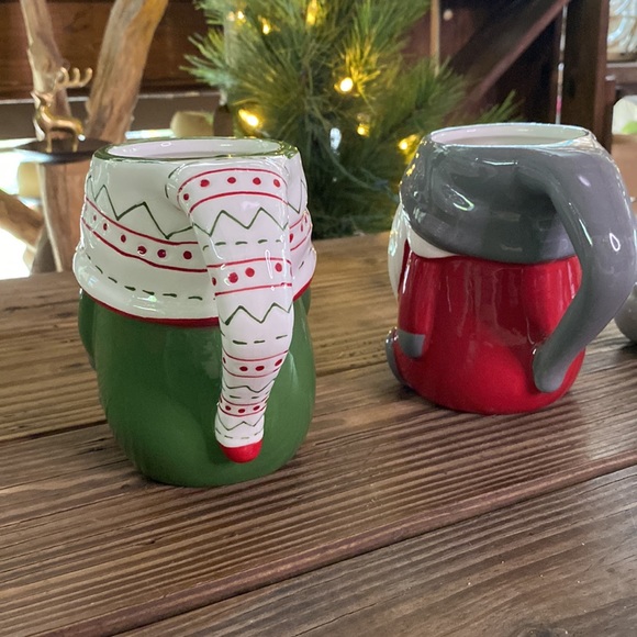 Pottery Barn Cute and Whimsical Gnome Shaped Ceramic Mugs - Set of 3 - Picture 12 of 16